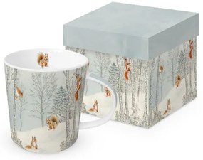 Porcelánbögre 0,4l dobozban, Ecureuil hiver