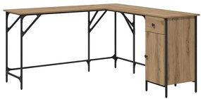 vidaXL Asztal Artisan tölgy 141 x 141 x 75 cm Faanyag