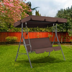 Serenita kerti hintaágy kávébarna