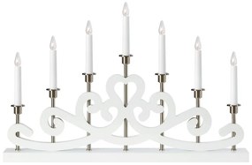 Markslöjd 705965 - Karácsonyi gyertyatartó NIGHTFALL 7xE10/3W/230V fehér