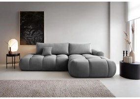 Sarokkanapé Ombre (J) (szürke + fekete) . 1100450