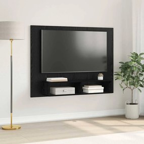 Fali TV Szekrény Musta tammi 120 x 23.5 x 90 cm Faanyag