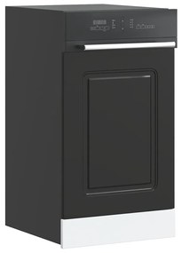 mosogatógép panel Kalmar Fekete 45x1,5x67 cm mérnöki fa