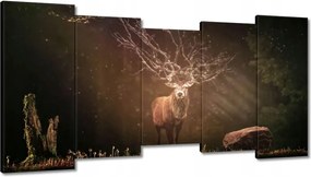 Vászonkép 150x80 Szarvas felszarvazott