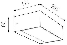 LED2 - LED Kültéri fali lámpa KVADER LED/9W/230V IP54