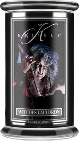 Witches Cauldron Kringle Candle nagy gyertya két kanóccal Halloween sorozat