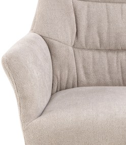 MAZZONI EXPORT ARTHUR Beige (Caso 3 szövet) - MODERN KÁRPITOZOTT FORGÓSZÉK NAPPALIBA/ÉTKEZŐBE/LOFT IRODÁBA