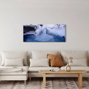Vízesés képe télen (120x50 cm)