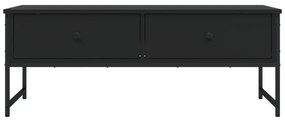 fekete szerelt fa dohányzóasztal 101x49x39,5 cm