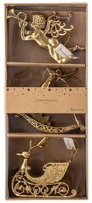 Karácsonyfadísz készlet 3 db-os 10 cm Anisa – Bloomingville