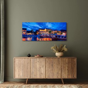 Egy kép Hoi An éjszakai városáról, Vietnam (120x50 cm)