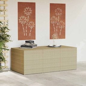 vidaXL vegyes bézs polyrattan kerti tárolóláda 984 L