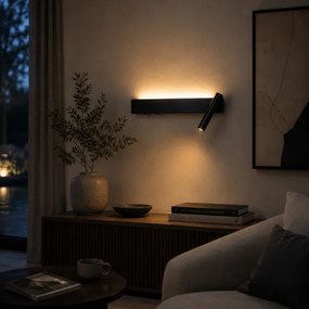 BRILAGI - LED fali spotlámpa ARLIX LED/3W/230V + LED/7W fekete CRI 90