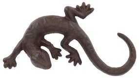 Öntöttvas gyík szobor, 18 cm