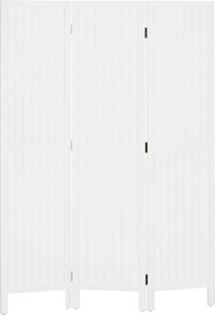 HOMCOM 3-panelos Összecsukható Szobakülönítő 120x1.8x170 cm Nappali, Hálószoba, Iroda Stílusos Fehér | Aosom
