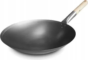 Szénacél wok, nagy wok kerek alj 38cm (15 inch) Shine Farm