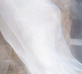Függöny organza 280 cm magas fehér