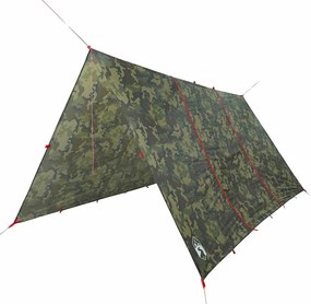 vidaXL terepszínű vízálló kempingponyva 451x420 cm