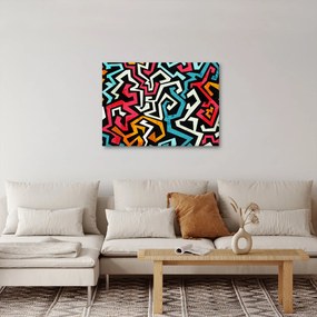 Grafikus absztrakciós kép (70x50 cm)
