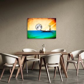 Festés - Ősi festészet (üvegen) (70x50 cm)