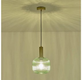 Eurolamp Csillár zsinóron 1xE27/15W/230V zöld pr. 20 cm EU0324