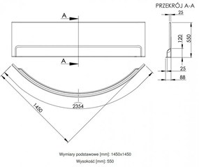 Wivea 145 sarokkád előlap