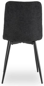 Fekete Szövet Étkezőszék ROBIN 2