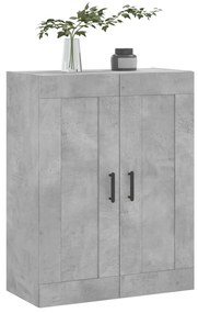 betonszürke szerelt fa fali szekrény 69,5 x 34 x 90 cm