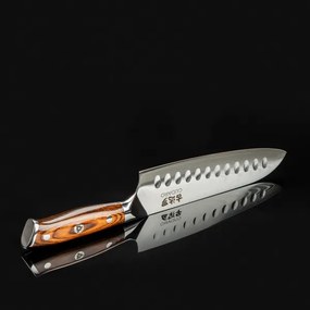 Gudaro - Damaszk Santoku konyhakés FENG 7,5", 67 rétegű acél, hossza 18 cm