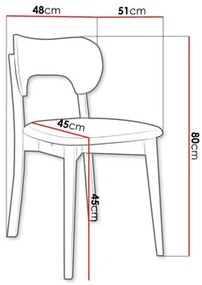 Étkezőszék KD 64 (bükk + barna) . 1103467