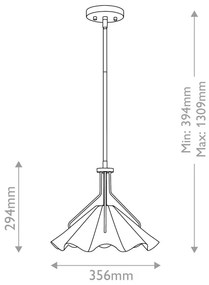 Quoizel QZ-MEJIA-1P-S-AB - Csillár rúdon MEJIA 1xE27/60W/230V átm. 35,6 cm réz
