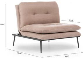 SPEAKY kihúzható fotel barna