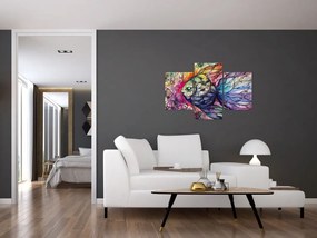 Kép - színes hal (90x60 cm)