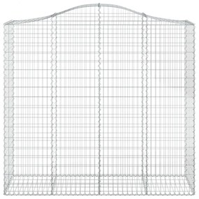 4 db íves horganyzott vas gabion kosár 200x50x180/200 cm