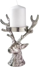 OH MY DEER gyertyartó szarvas 11 cm, ezüst