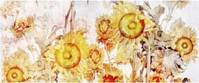 Kép - Napraforgó, festmény (120x50 cm)