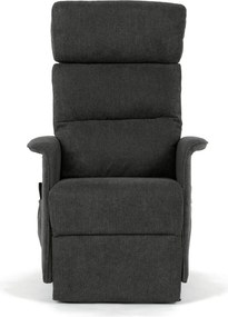 Relaxační křeslo, elektrické kabelové ovládání, šedá, látka, TV-L8960 GREY2