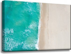 Vászonkép Víz Hullámok Tengerpart Homok 60x40 cm Ideális ajándék