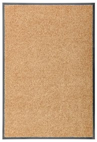 vidaXL krémszínű kimosható lábtörlő 60 x 90 cm