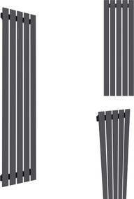 Dekorációs Radiátor FÜGGŐLEGES-R5 1400/380 Grafit