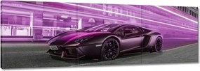 Vászonkép 150x50 Lila sportautó