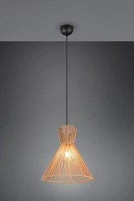 Natúr színű fém függőlámpa papír zsinór búrával ø 35 cm Rosalie – Reality