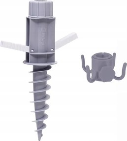 Sekey esernyőtartó 22-32 mm, talajhoz való tipli, szürke