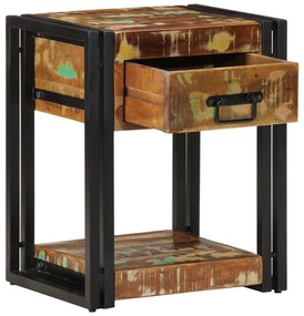 Éjjeli Szekrények 2 db 40x35x50 cm Tömör fa újrahasznosított