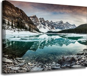 Vászonkép Természet Tó a hegyekben 40x30 cm