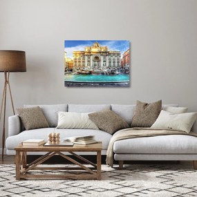 Üveg kép - Trevi-kút (70x50 cm)