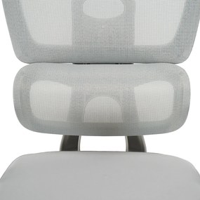 Irodai szék, világosszürke/szürke, teherbírás 150 kg, ERMEN