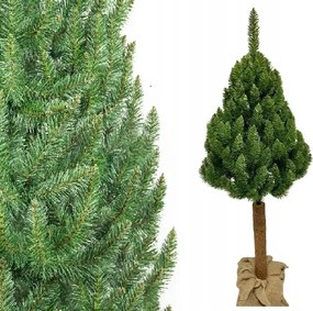 Mesterséges karácsonyfa Lucfenyő Természet a törzsön 135 cm Mesterséges karácsonyfa