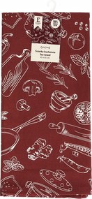 Pamut konyhai törlőkendő konyhai törlőkendő konyhai kiegészítők motívummal