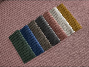 Rózsaszín kordbársony kanapé 250 cm Tina – Bobochic Paris